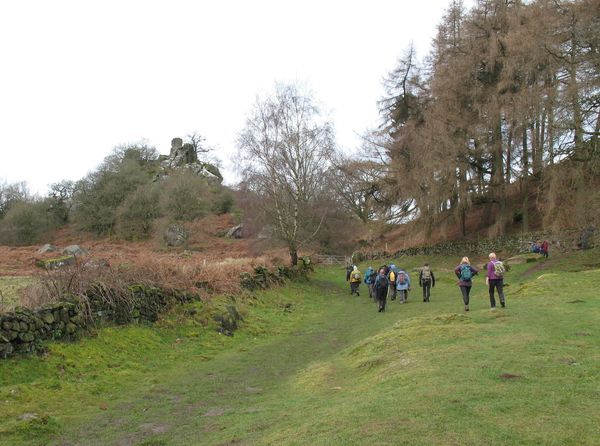 Walking up to Robin Hood's Stride